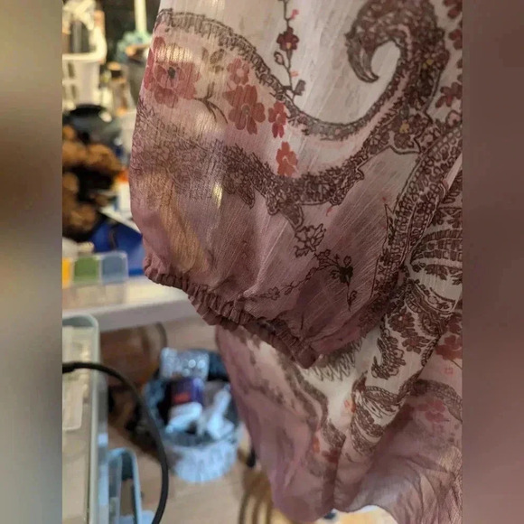 Sonoma Women's Boho Peasant Women's Top Size 1X - Picture 9 of 11